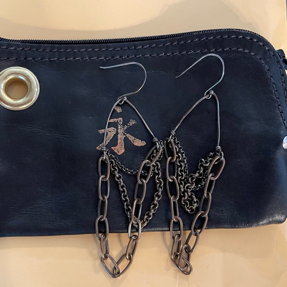 Jennifer Kahn Jewelry handmade multi chain earrings - Picture 8 of 10
